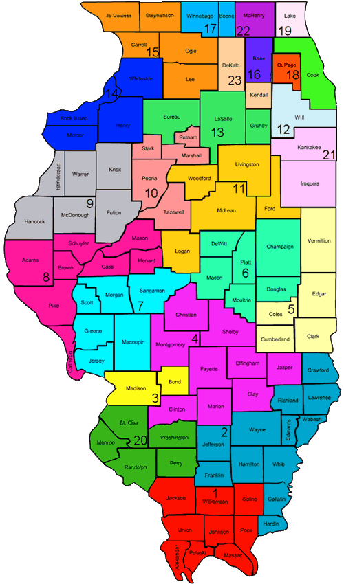 Map of Judicial Circuits and Districts